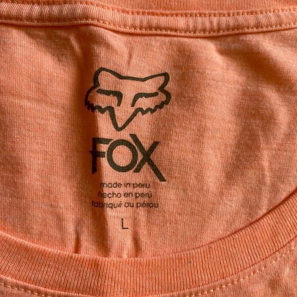 Fox Racing T-shirt Peach Womens Size Large - Picture 4 of 5